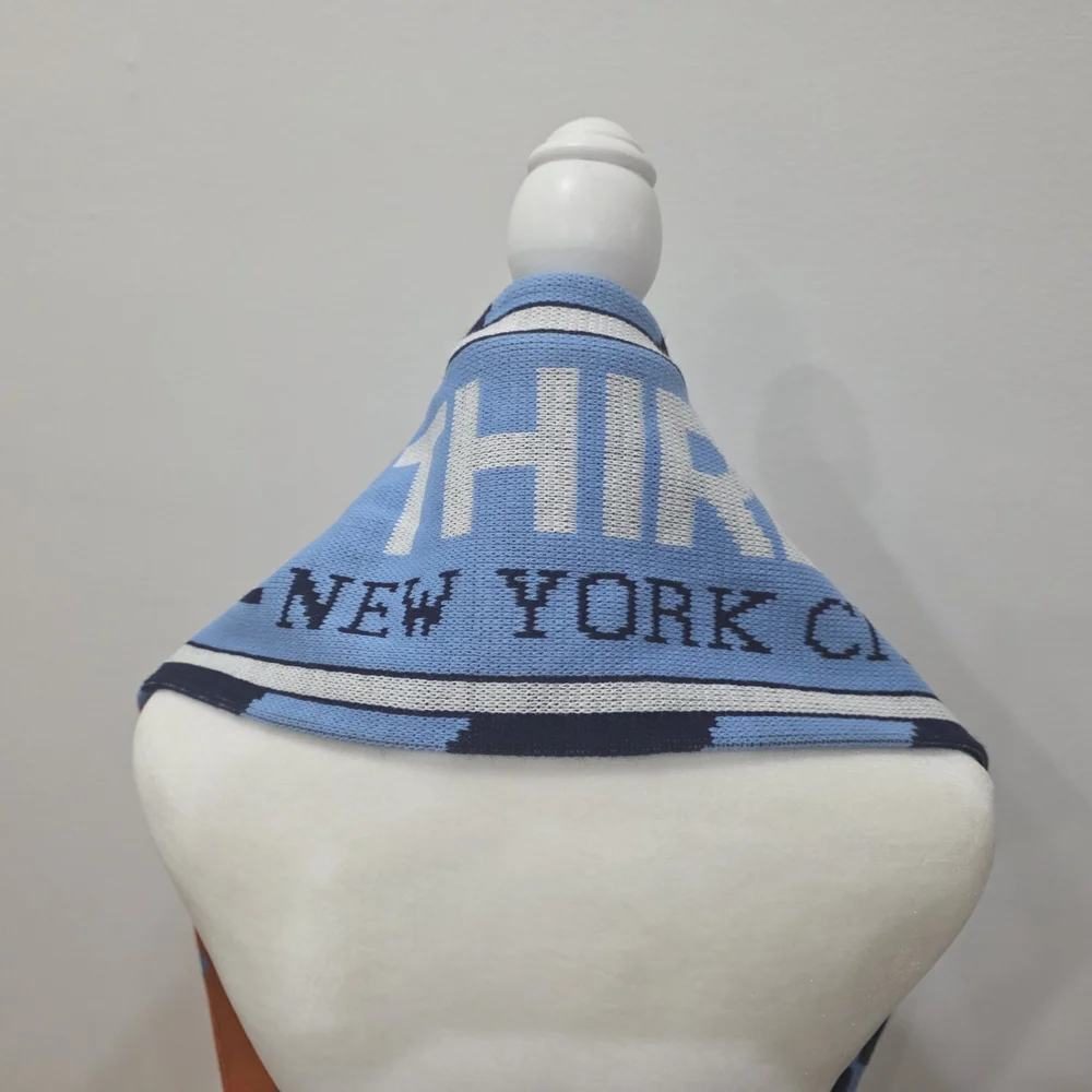 Blue and Black NYCFC Soccer Scarf - Picture 8 of 8